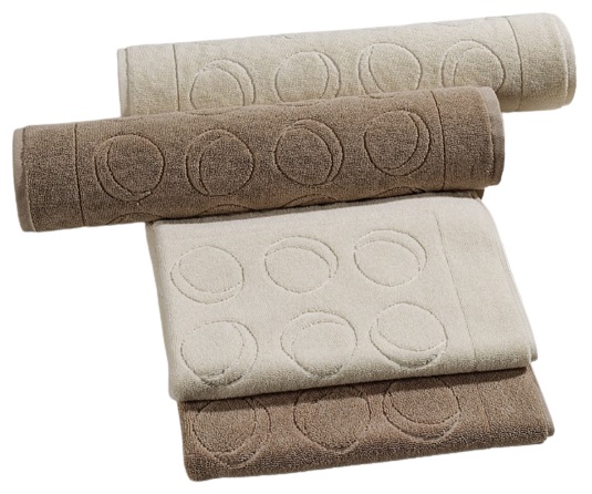 custom made organic-cotton-relief jacquard towels